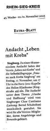 2023-11-10 - Extra-Blatt - Ökumenische Andacht 2023